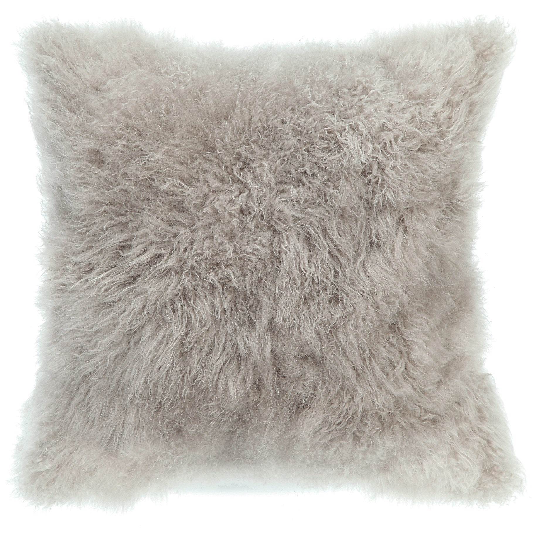 Grey fur pillows store
